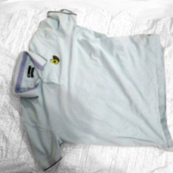 ๐ฅ Light Blue Organic Cotton Polo Shirt - Avocado Patch - Le 31 by Simons (XL) - Picture 5 of 5